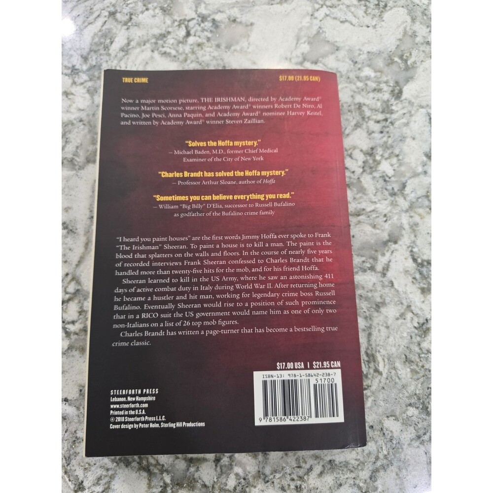 I Heard You Paint Houses: Frank 'The Irishman'- Brandt, 9781586422387, paperback - Picture 2 of 6